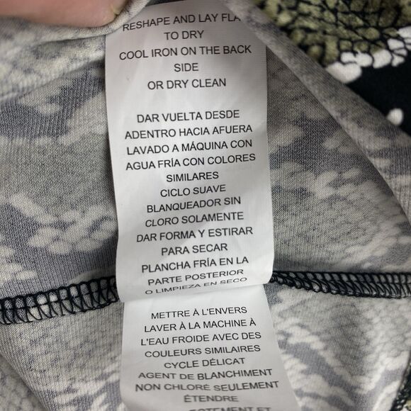 Michael Kors 1X Snake Print Sleeveless Shift Dress Black Green Beige Boho Chic - Picture 7 of 11